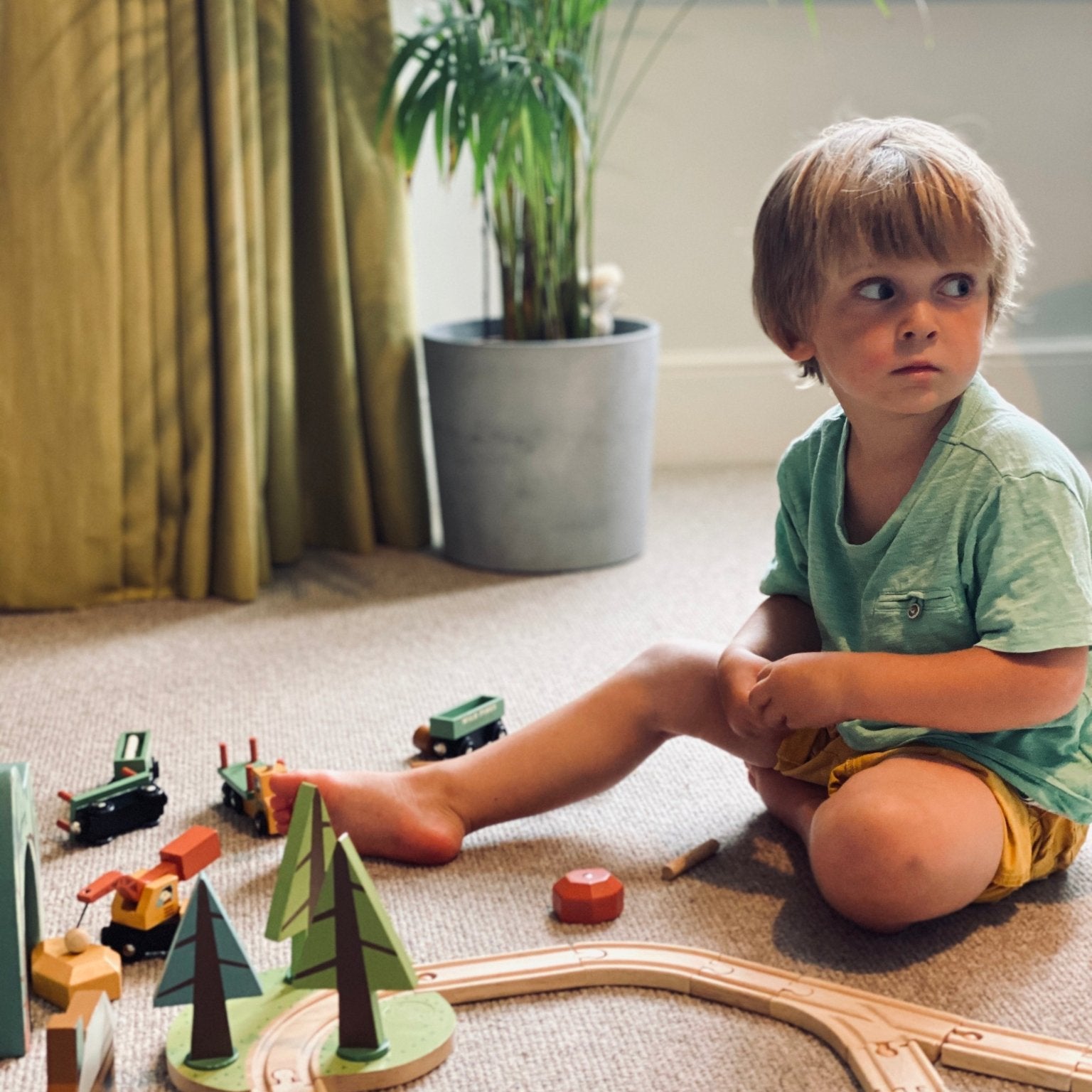 Buy Wild Pines Train Set | Wooden train sets for kids by Learning Bugs UK