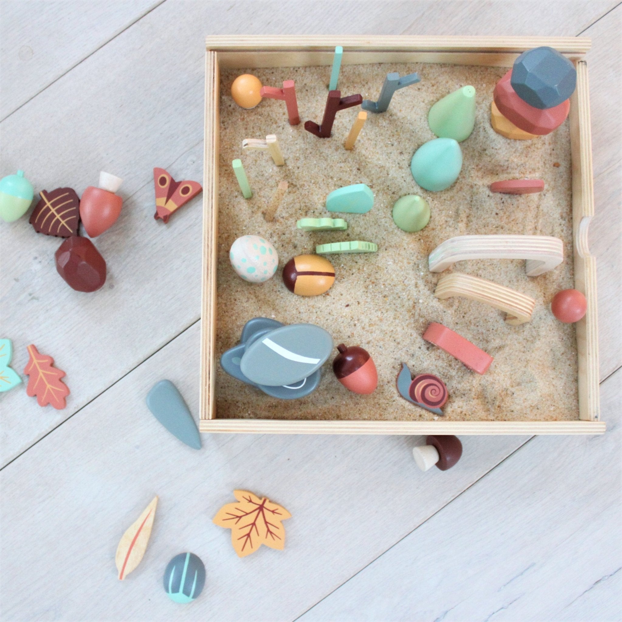 Buy My Forest Floor | Wooden open ended play set for kids by Learning Bugs UK