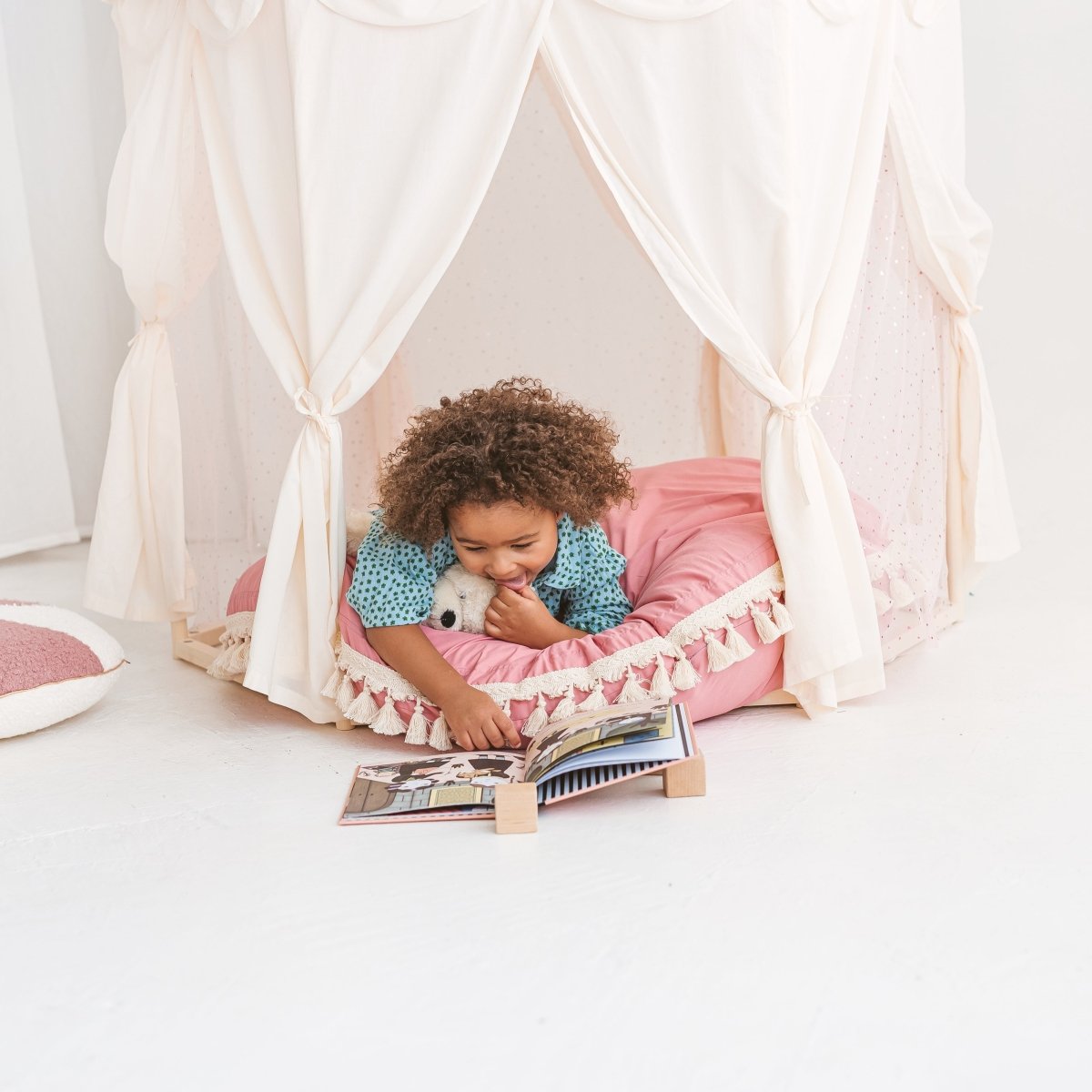 MINICAMP Boho Indoor Playhouse Tent in Pavilion Shape – Playhouses for children, available at Learning Bugs UK