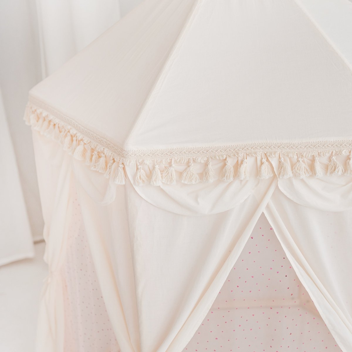 MINICAMP Boho Indoor Playhouse Tent in Pavilion Shape – Playhouses for children, available at Learning Bugs UK