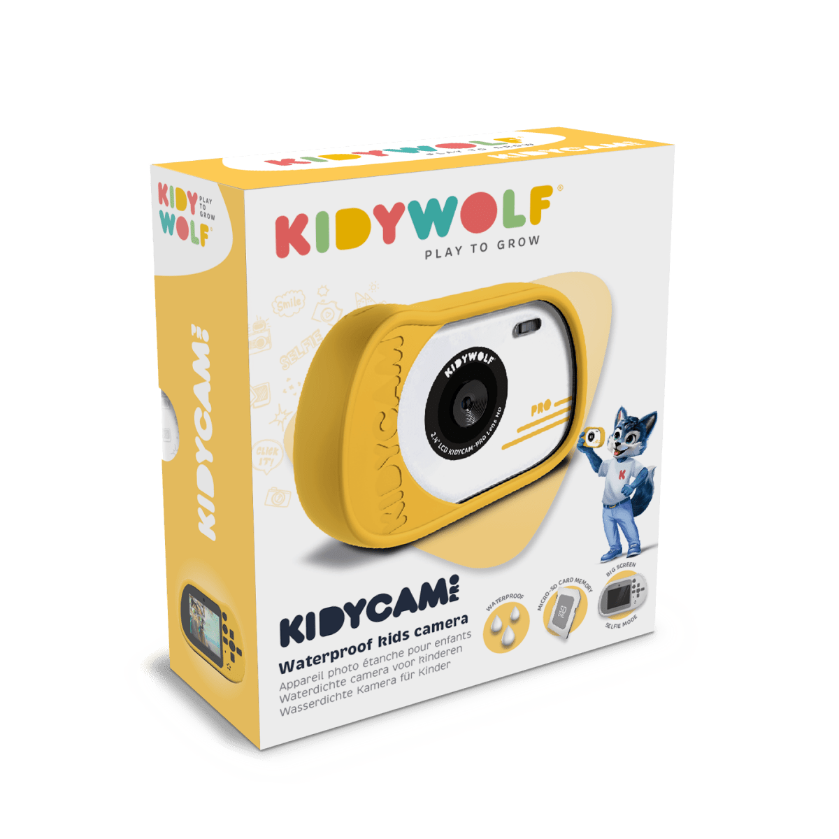 KIDYCAM PRO Waterproof and Shockproof Digital Camera Orange – Photos & Video for children, available at Learning Bugs UK