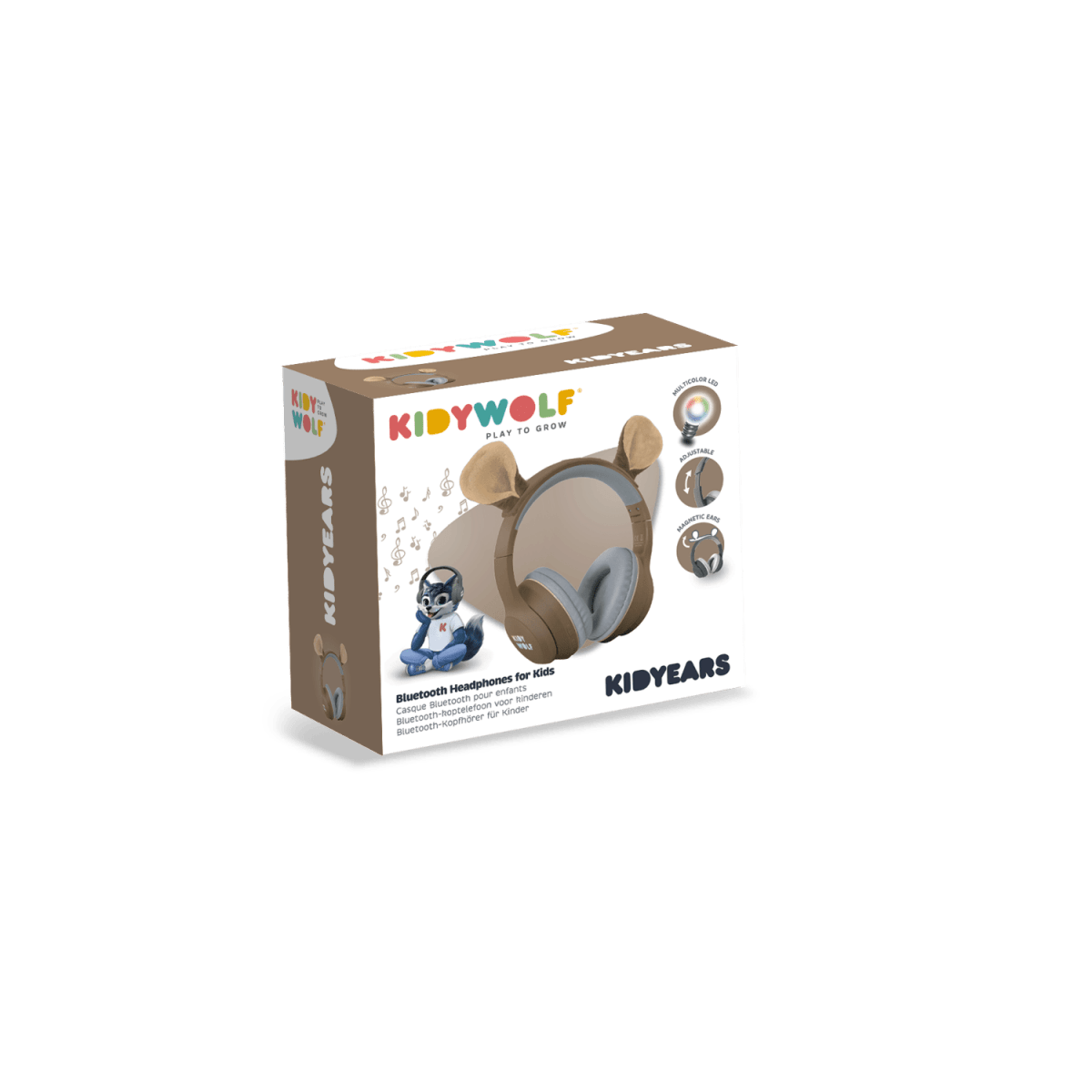 KIDYEARS Bluetooth Headphones Bear – Music & Sound for children, available at Learning Bugs UK
