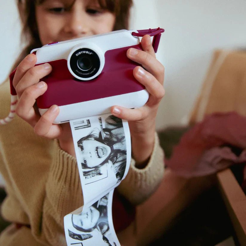 KPRINT Instant Thermal Printing Camera Red – Photos & Video for children, available at Learning Bugs UK