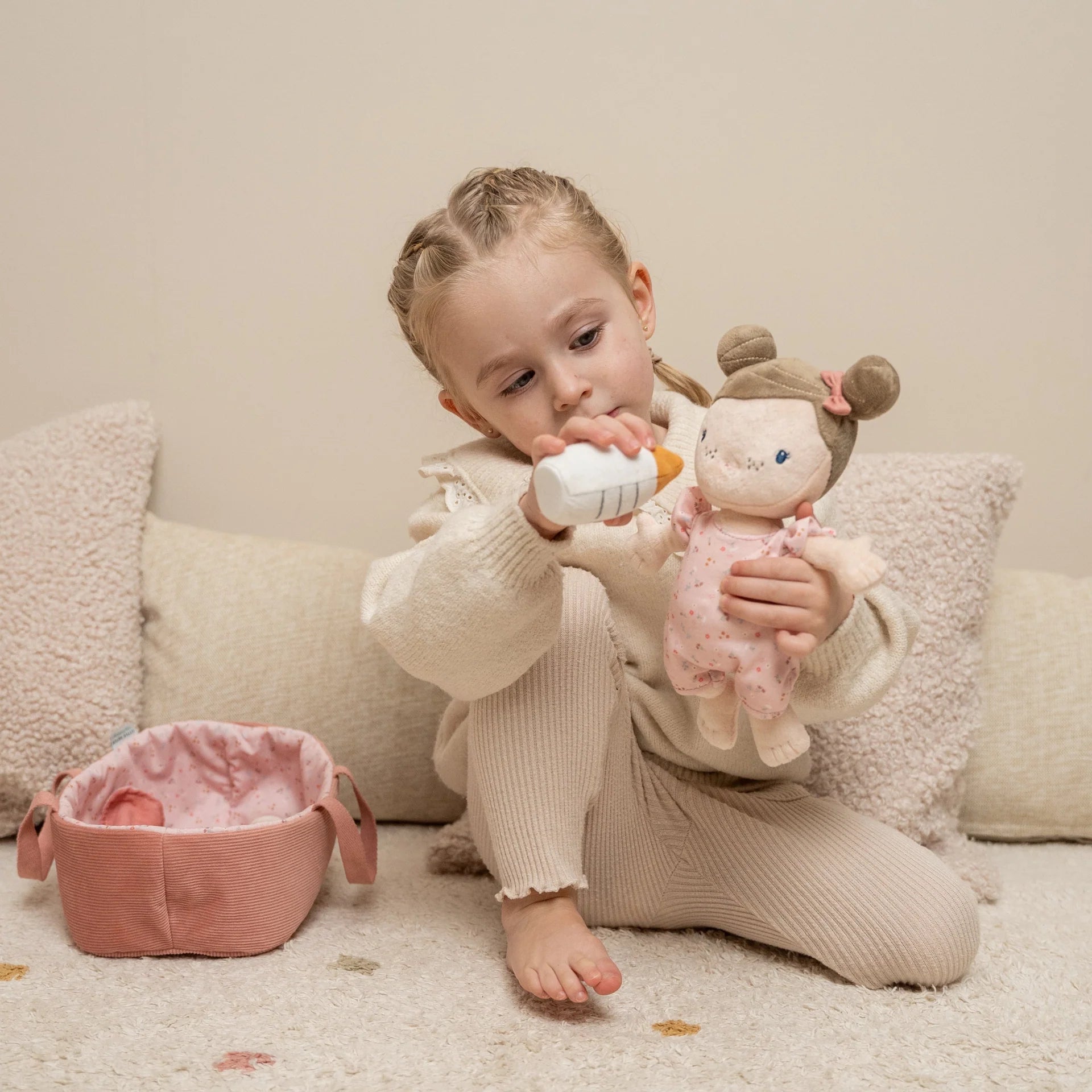 Buy Little Dutch Baby Doll Rosa Set – Soft Toy with Accessories | for kids by Learning Bugs UK