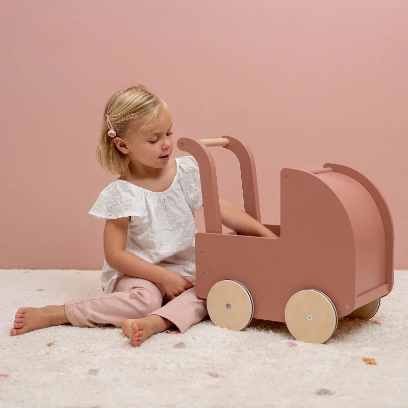 Buy Little Dutch Wooden Doll Pram | for kids by Learning Bugs UK