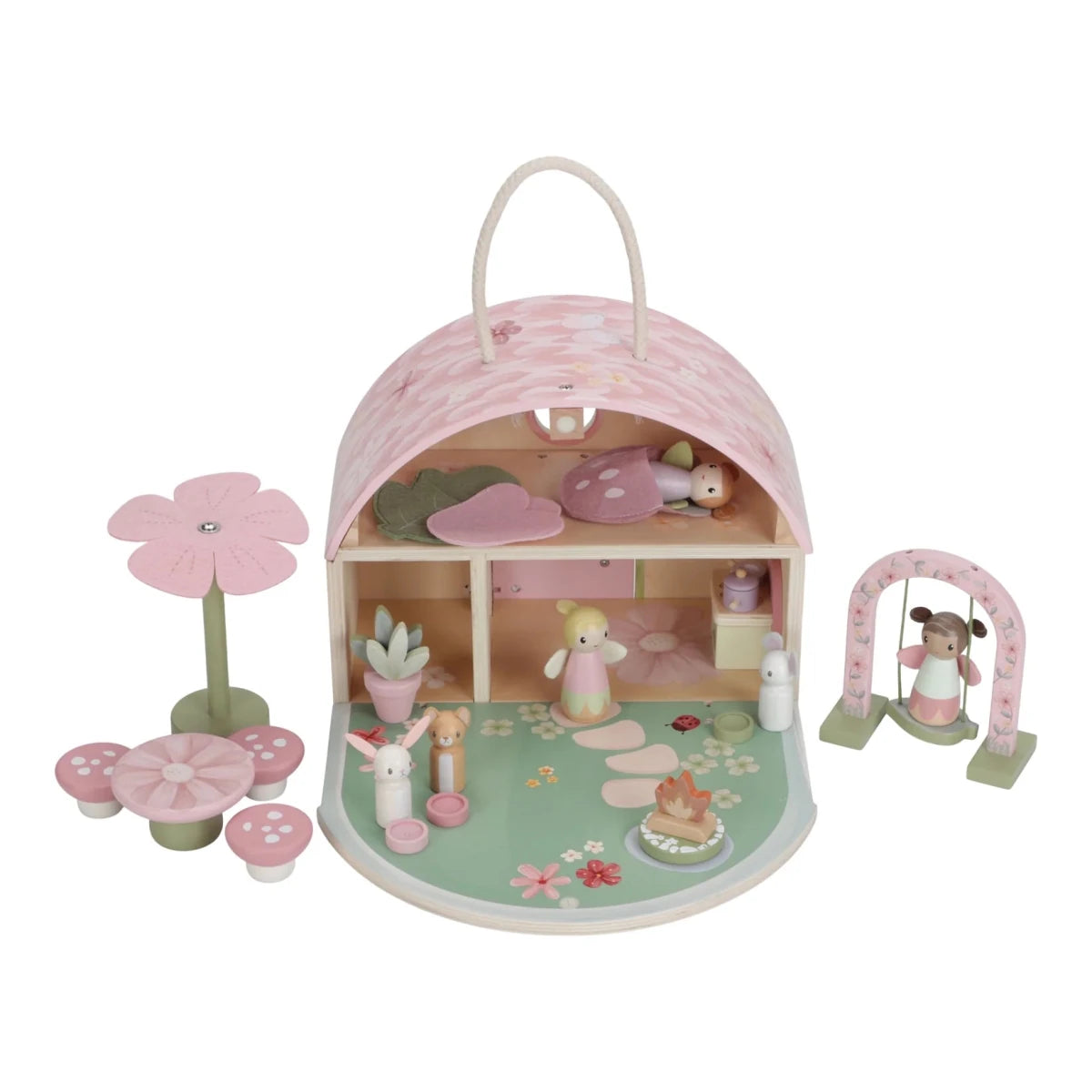 Little Dutch Portable Dolls House Fairy Garden – Doll House for children, available at Learning Bugs UK