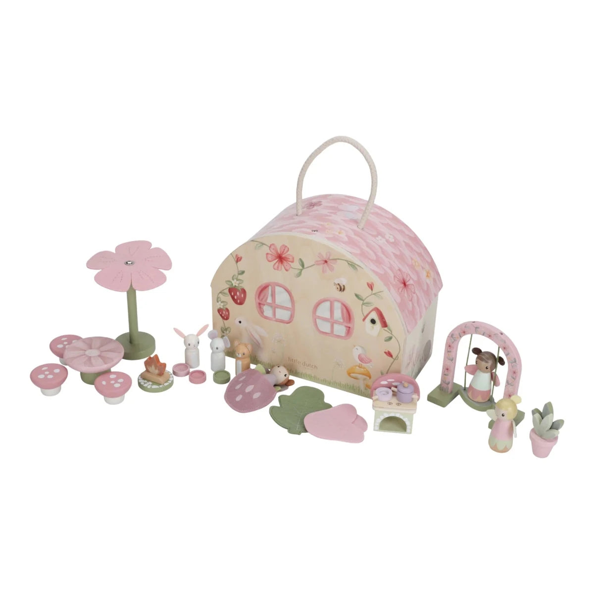 Little Dutch Portable Dolls House Fairy Garden – Doll House for children, available at Learning Bugs UK