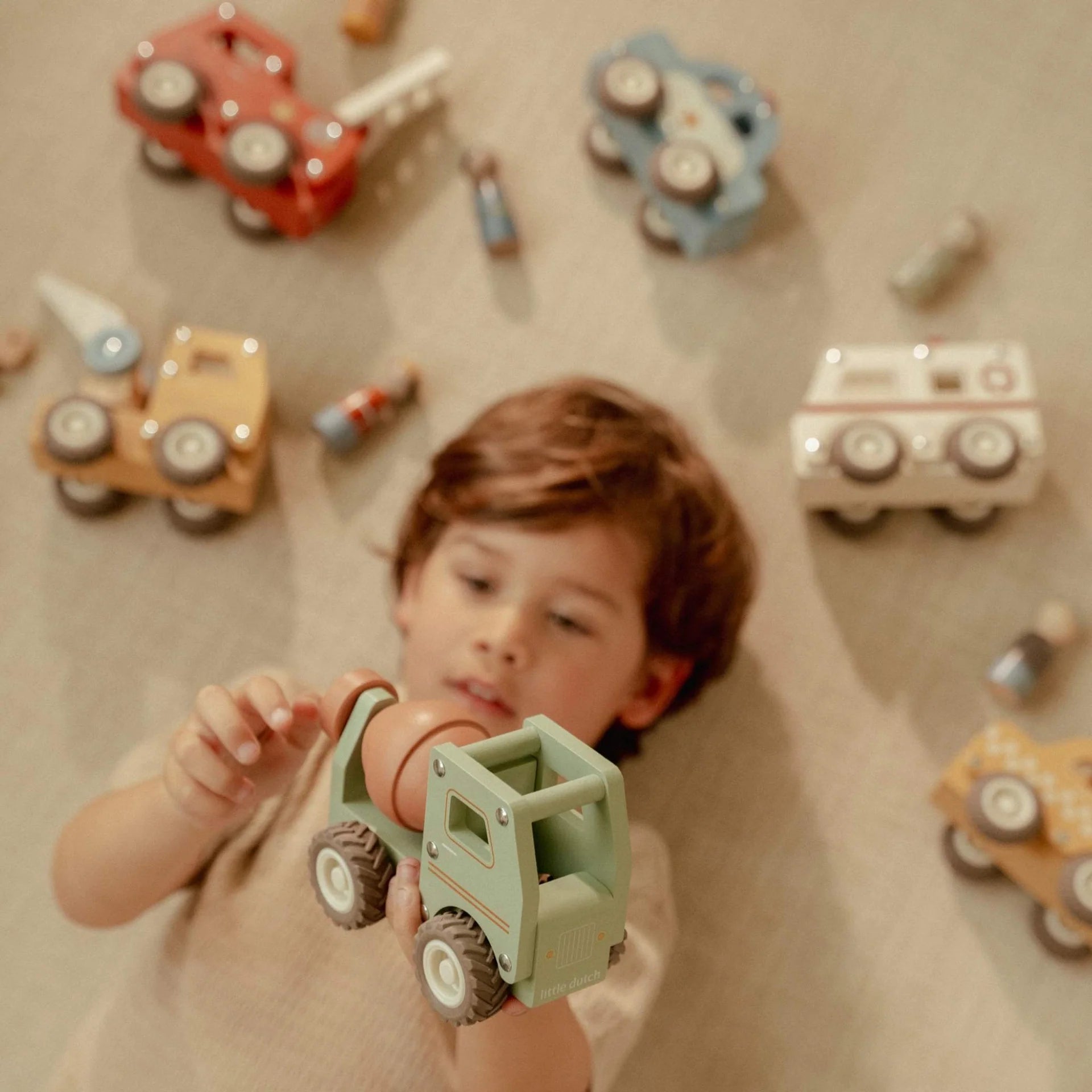 Buy Little Dutch Wooden Cement Truck | for kids by Learning Bugs UK