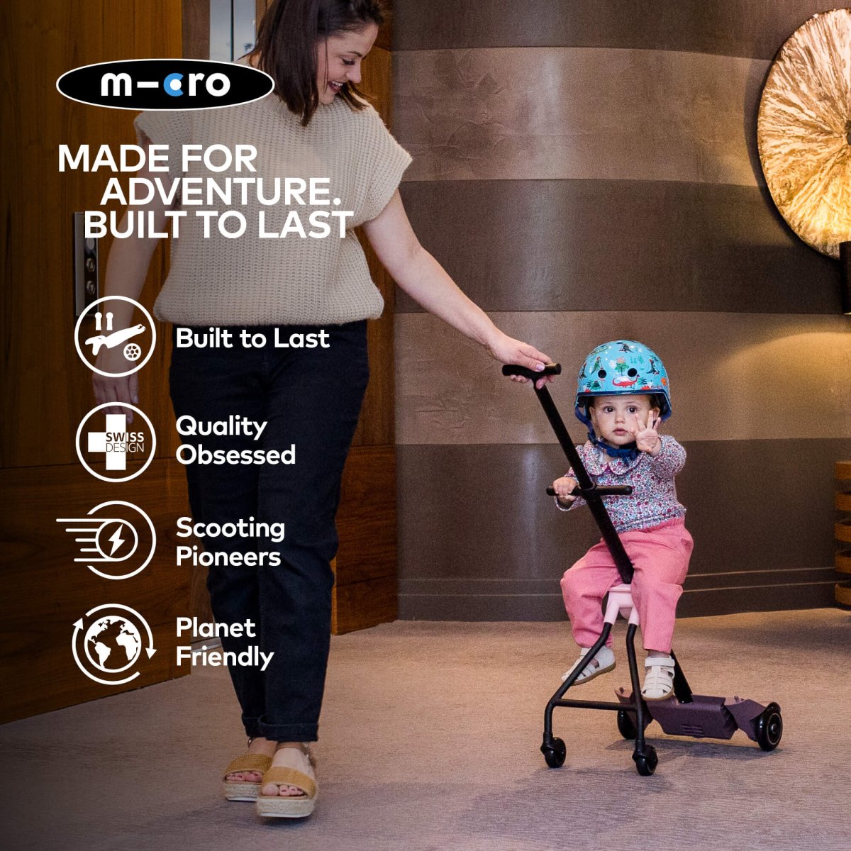 Micro Scooters Eazy Ride On Luggage – Suitcase Scooters for children, available at Learning Bugs UK