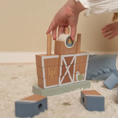 Little Dutch Stacking Farmhouse - Little Farm by Little Dutch - Learning Bugs UK