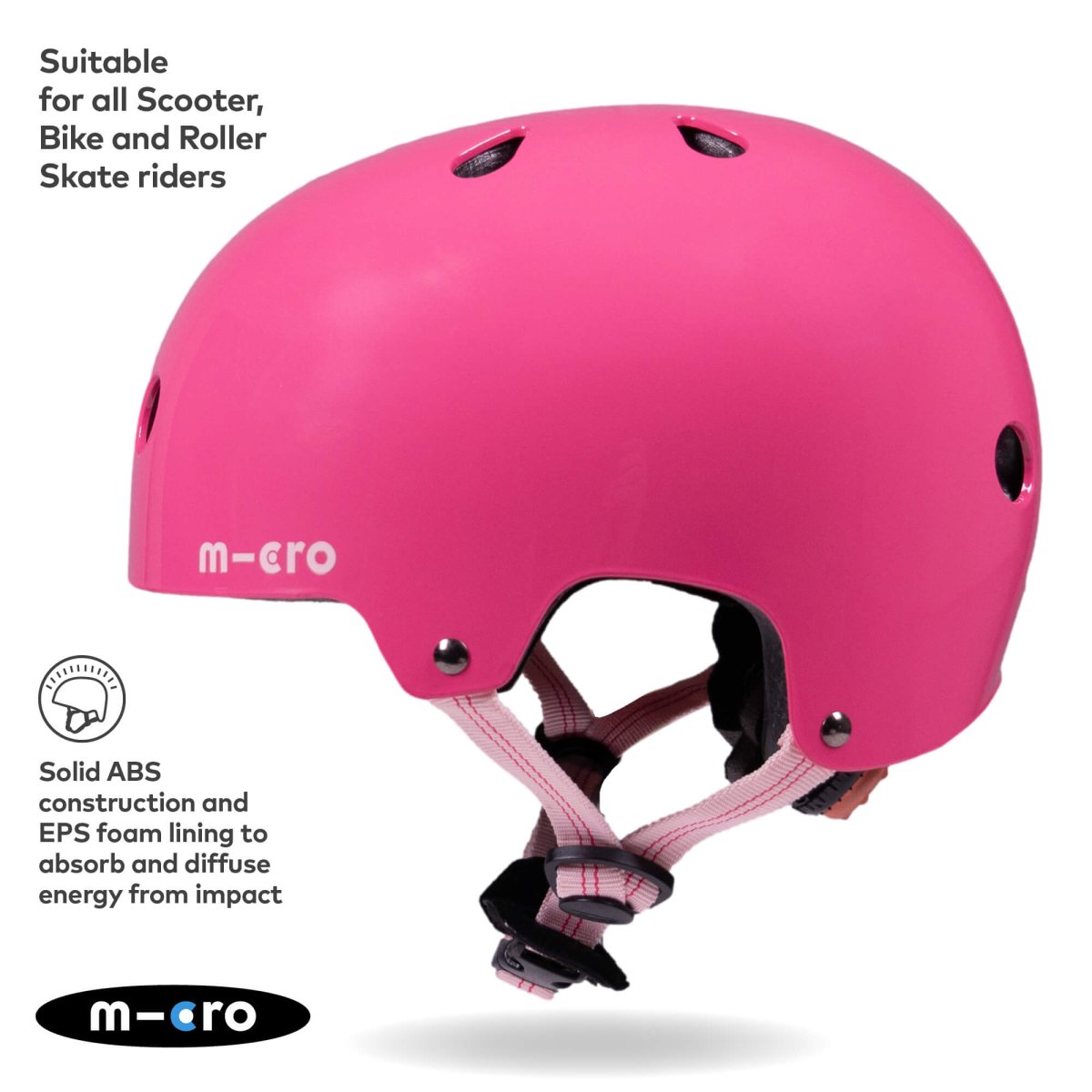 Micro Scooters Micro Plain Deluxe Helmet – Helmets for children, available at Learning Bugs UK