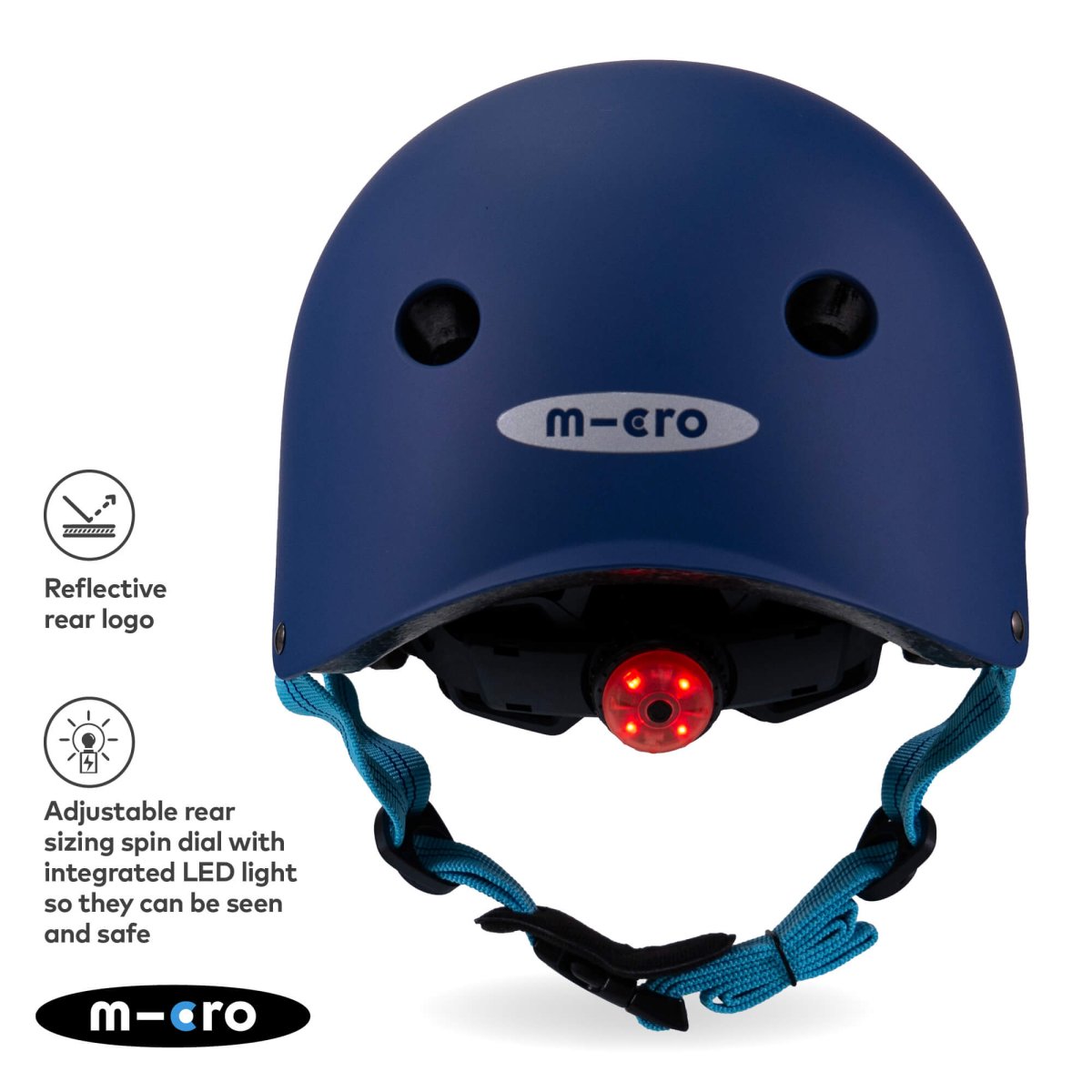 Micro Scooters Micro Plain Deluxe Helmet – Helmets for children, available at Learning Bugs UK