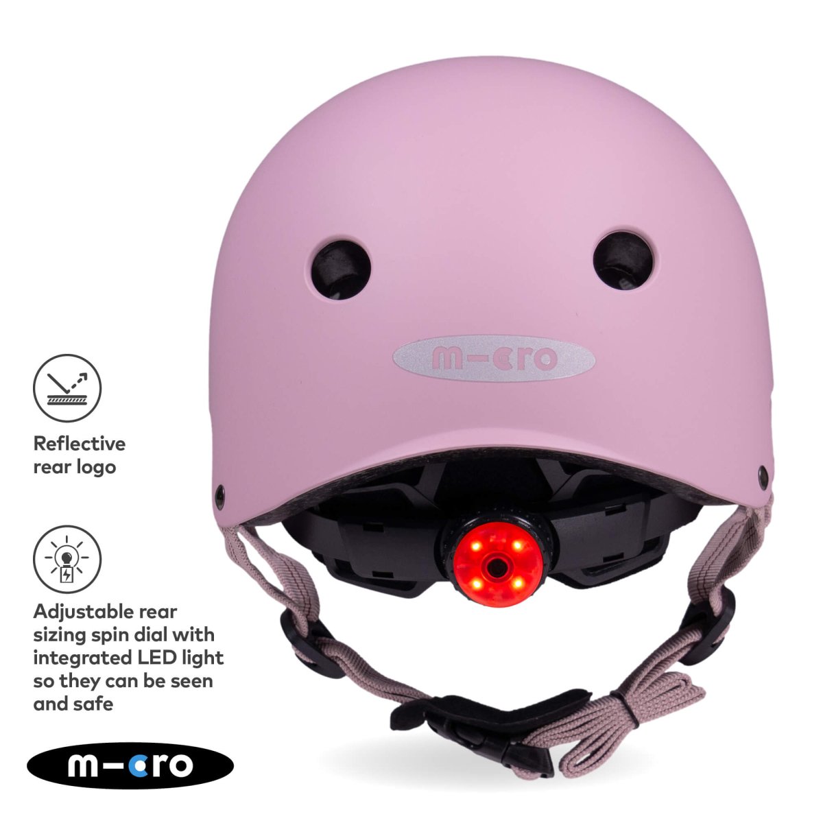 Micro Scooters Micro Plain Deluxe Helmet – Helmets for children, available at Learning Bugs UK