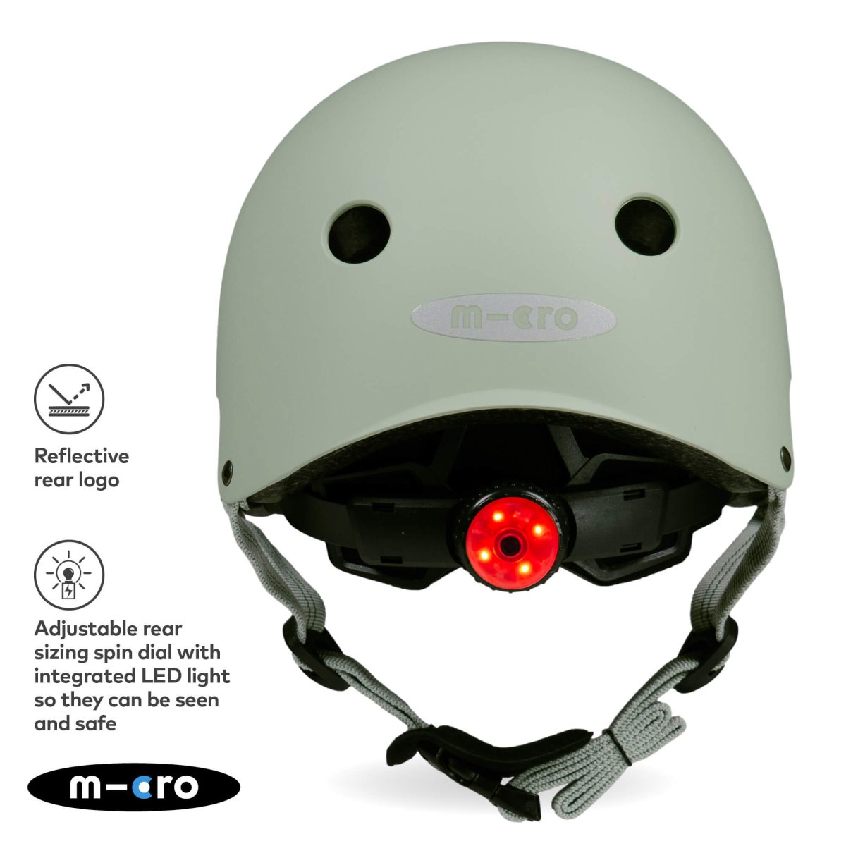 Micro Scooters Micro Plain Deluxe Helmet – Helmets for children, available at Learning Bugs UK
