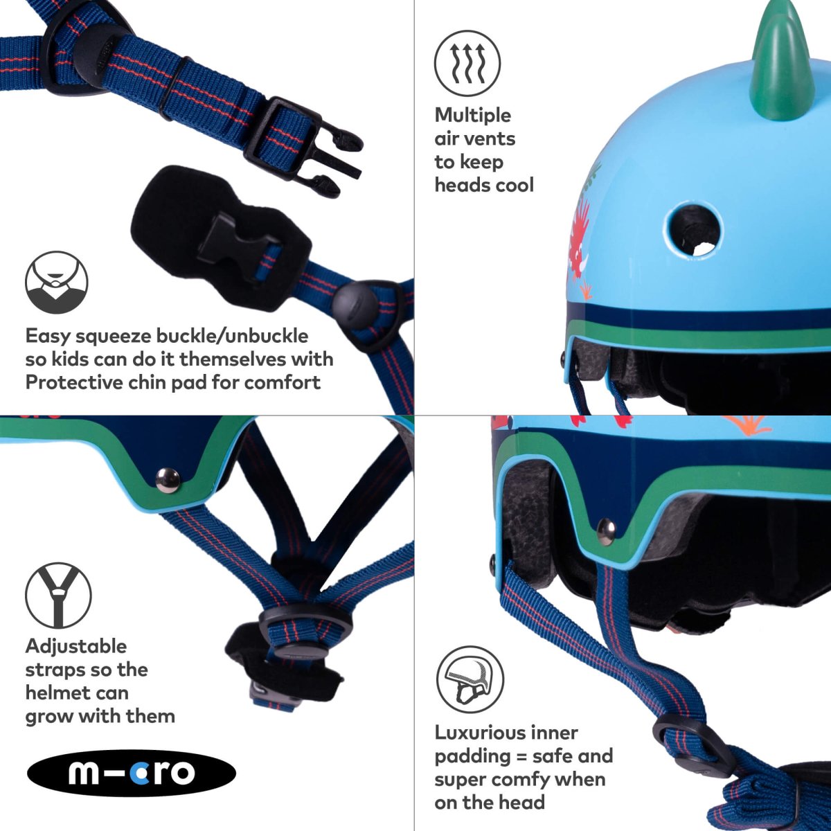 Micro 3D Deluxe Helmet – for children, available at Learning Bugs UK