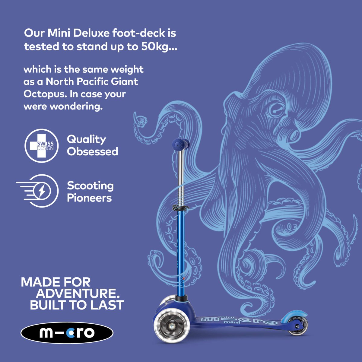 Micro Scooters Mini Micro 3-in-1 Deluxe Plus Scooter – Scooters for children, available at Learning Bugs UK