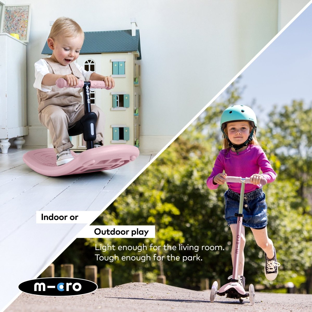 Micro Scooters Mini Micro 6-in-1 Rock & Go Scooter – Scooters for children, available at Learning Bugs UK