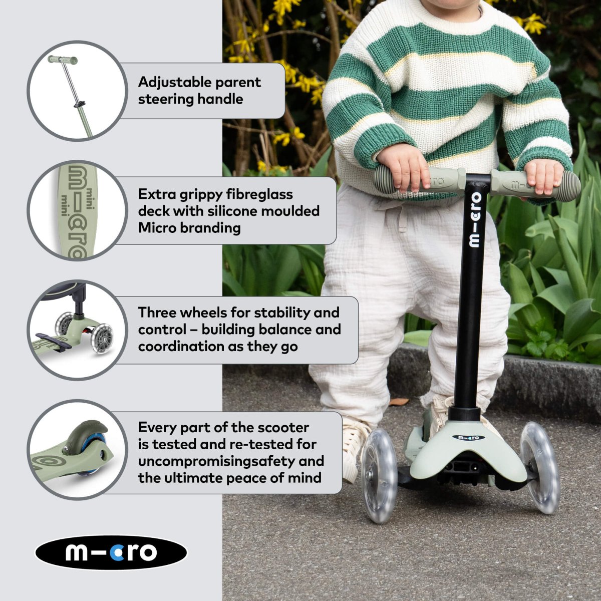 Mini Micro 4-in-1 Mini 2 Grow Scooter – for children, available at Learning Bugs UK