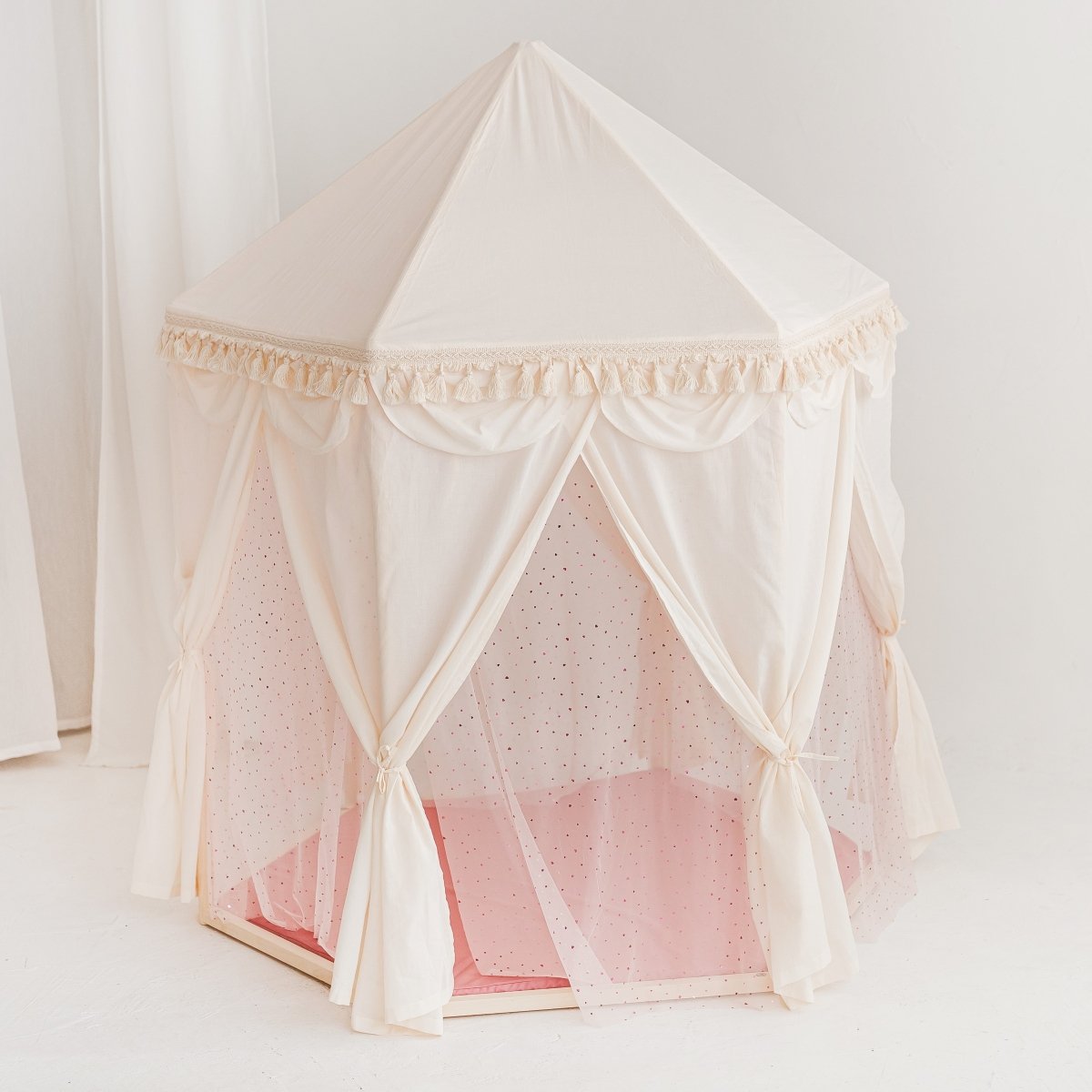 MINICAMP Boho Indoor Playhouse Tent in Pavilion Shape – Playhouses for children, available at Learning Bugs UK