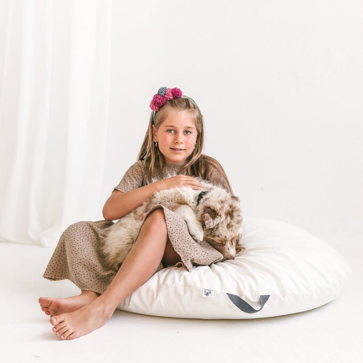 MINICAMP Lounger Floor Pillow with Handle – Floor Pillows for children, available at Learning Bugs UK