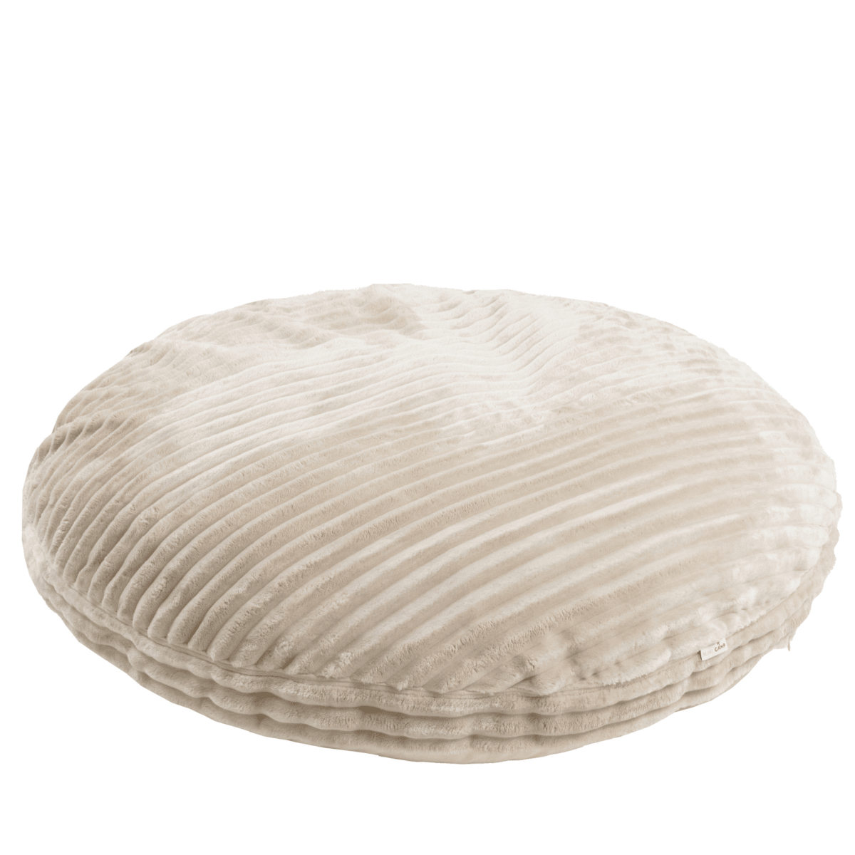 MINICAMP large kids floor cushion with a soft minky corduroy-style fabric in ecru – Floor Pillows for children, available at Learning Bugs UK