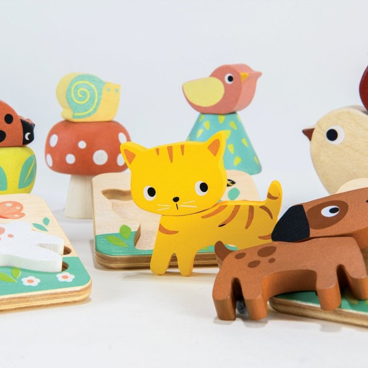 24 Months Garden Playtime Set – wooden toddler toy for children, available at Learning Bugs UK