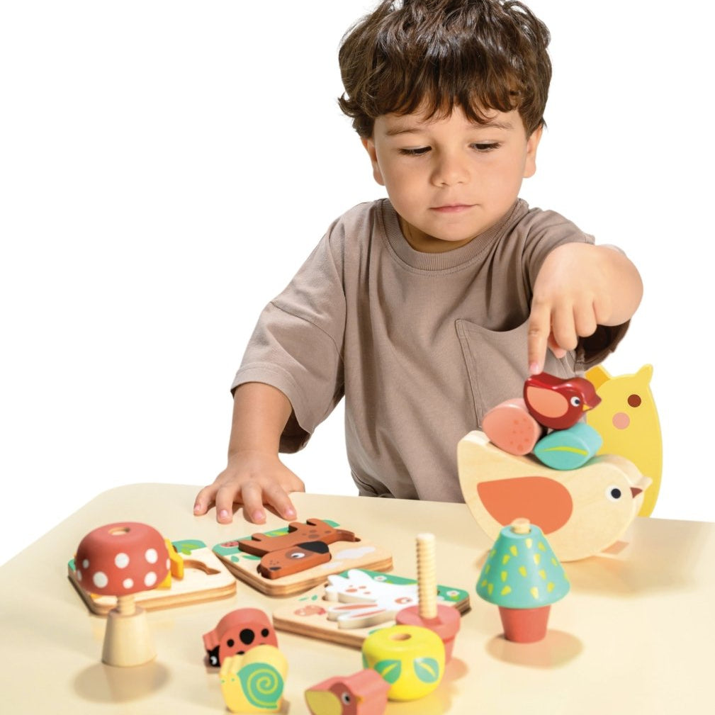 24 Months Garden Playtime Set – wooden toddler toy for children, available at Learning Bugs UK