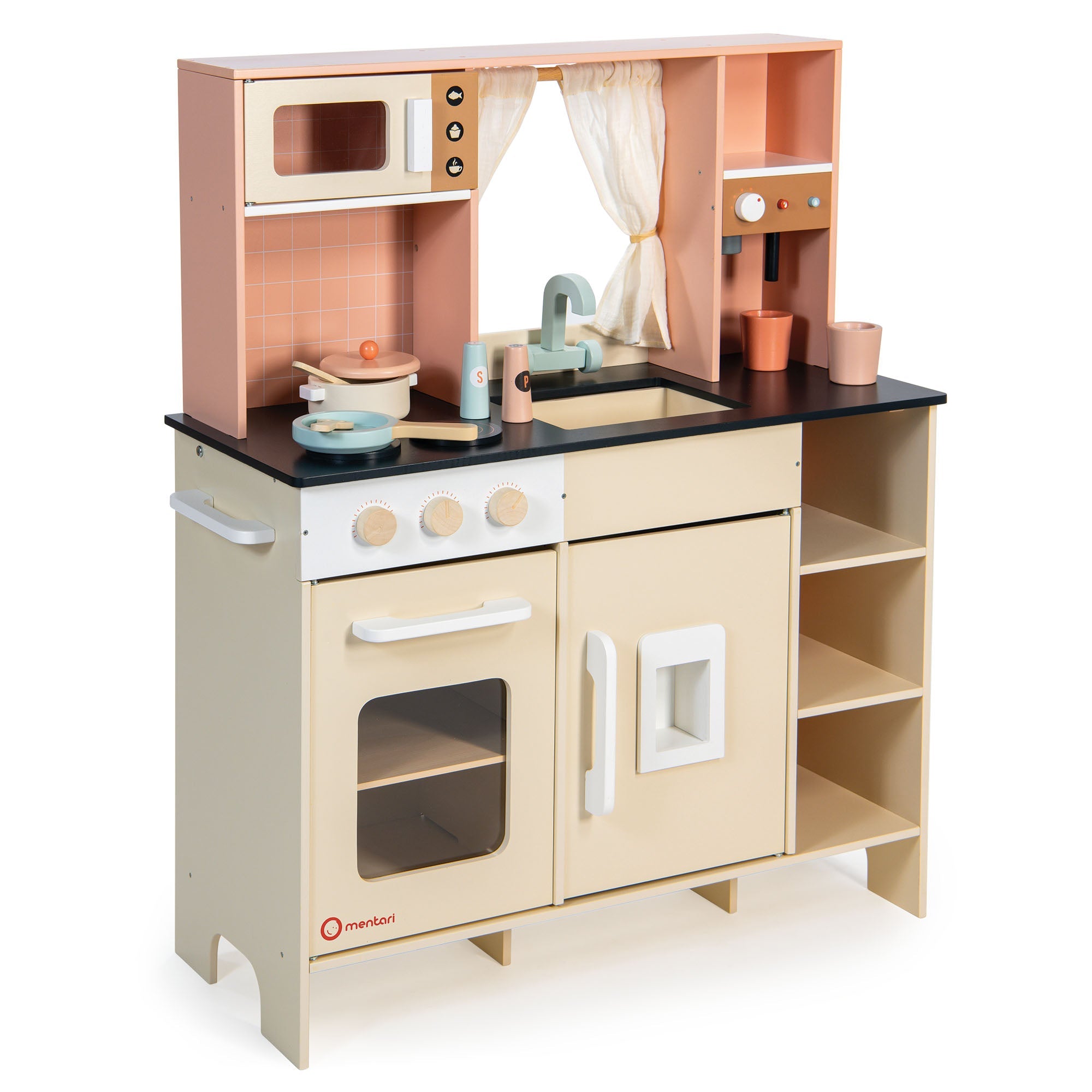 Buy Play kitchen | Wooden toy kitchen for kids by Learning Bugs UK