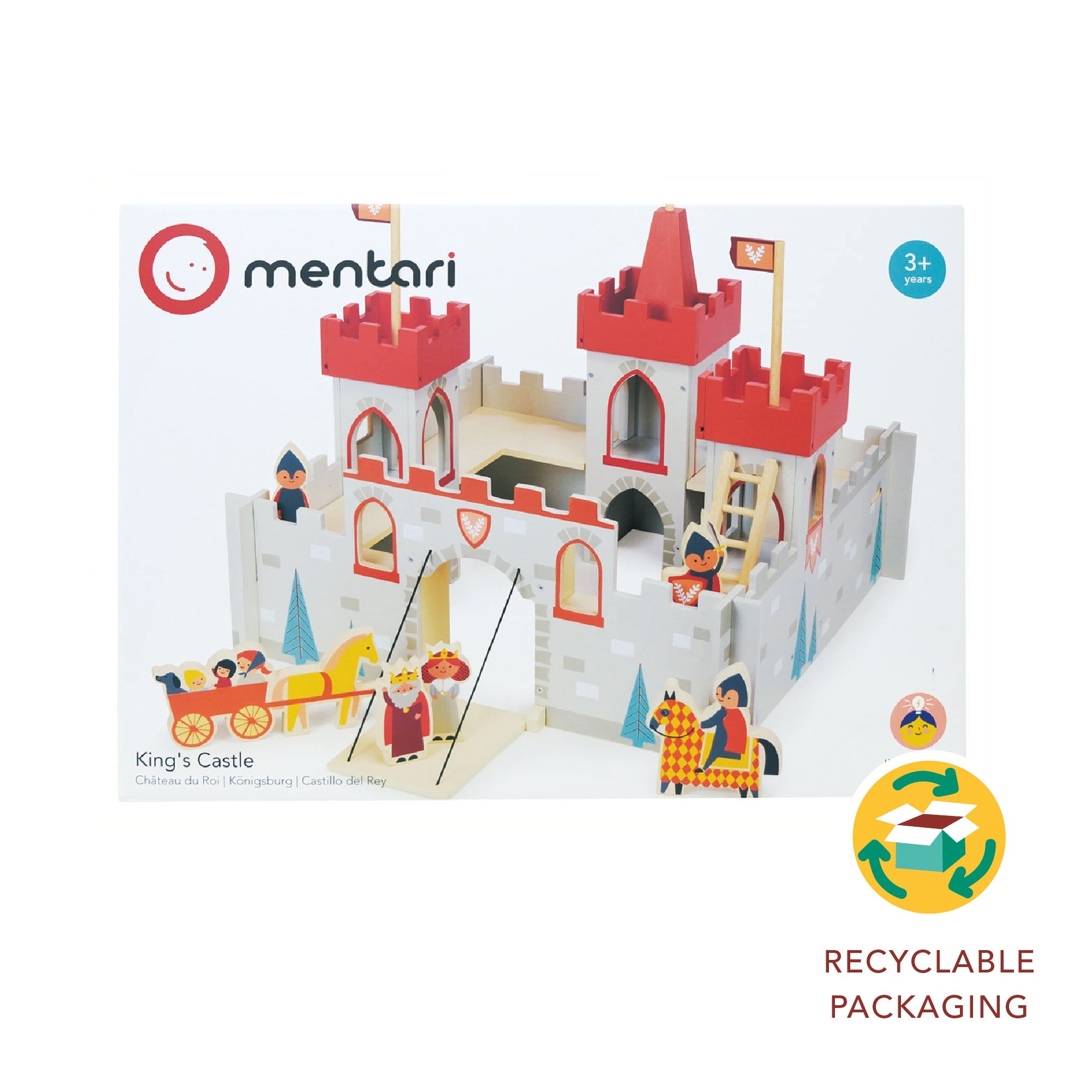 Buy King's Castle | Wooden castle for kids by Learning Bugs UK