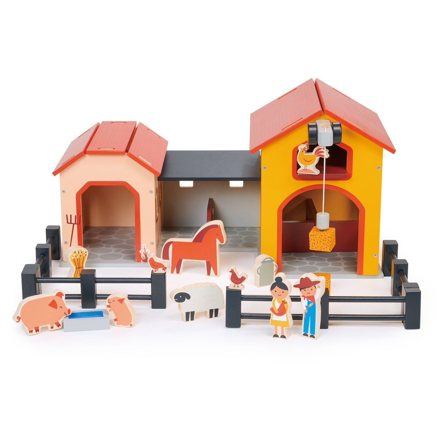 Buy Billy's Barnyard | Wooden farm playset for kids by Learning Bugs UK