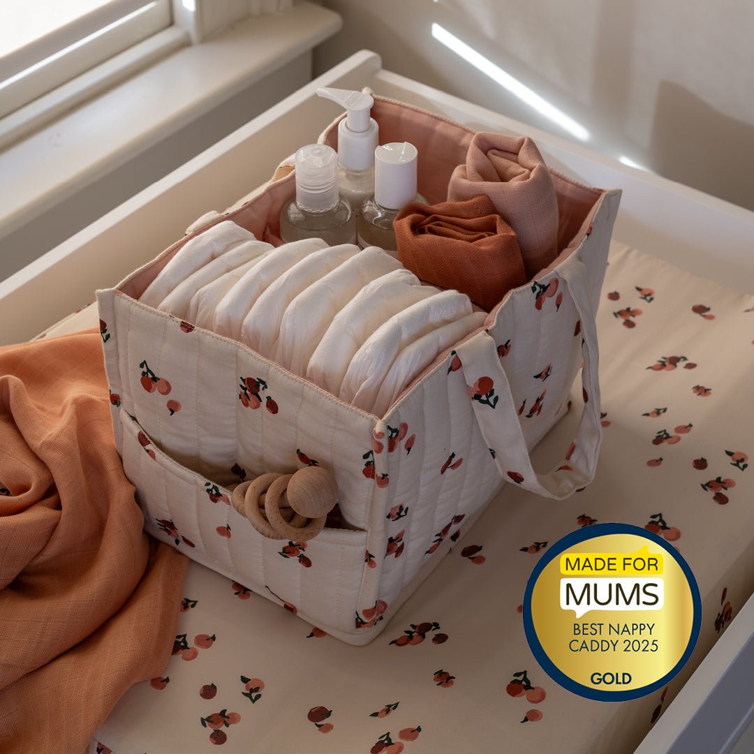 Buy Nappy Caddy - Peaches | Storage for kids by Learning Bugs UK