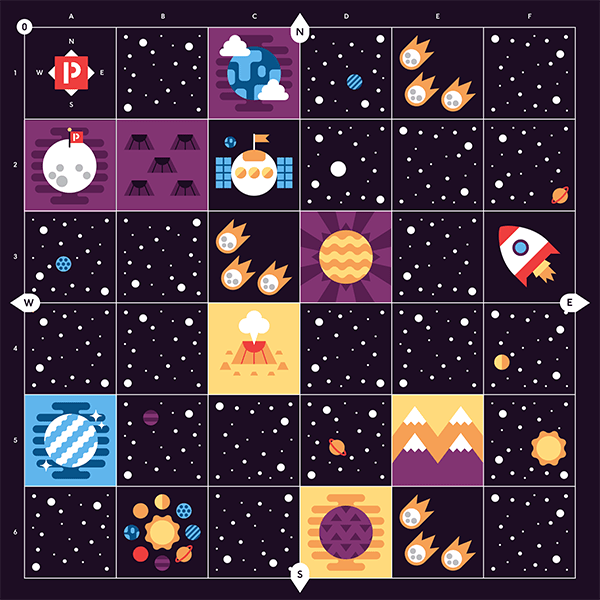 Cubetto Deep Space Adventure Map by Cubetto - Learning Bugs UK