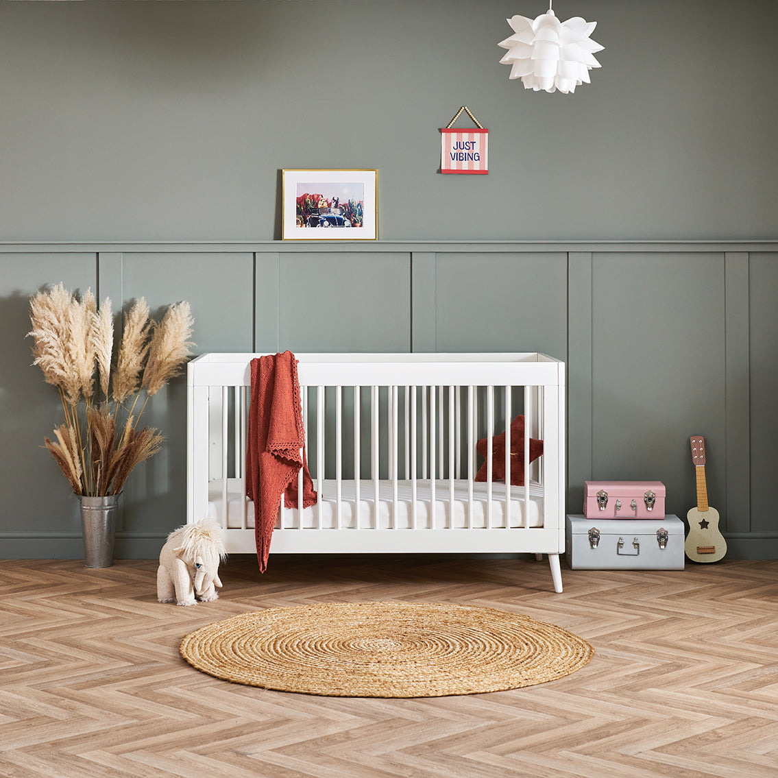 Obaby Maya 3 Piece Room Set - Nordic White