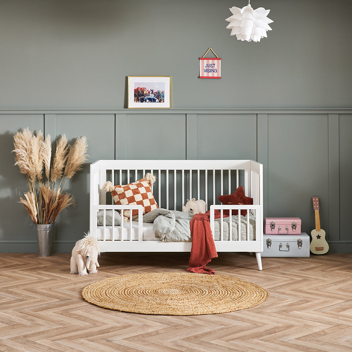 Obaby Maya 3 Piece Room Set - Nordic White