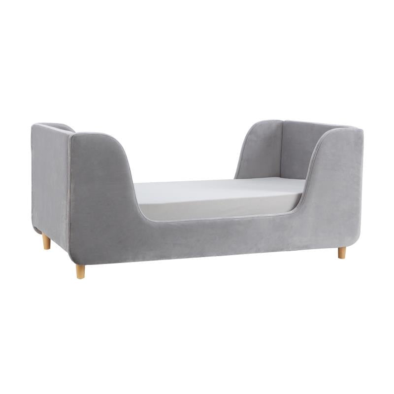 Obaby Lumi Velvet Toddler Bed - Grey