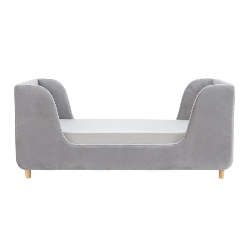 Obaby Lumi Velvet Toddler Bed - Grey