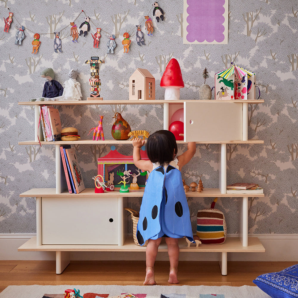 Oeuf Mini Library - White & Birch, view 4