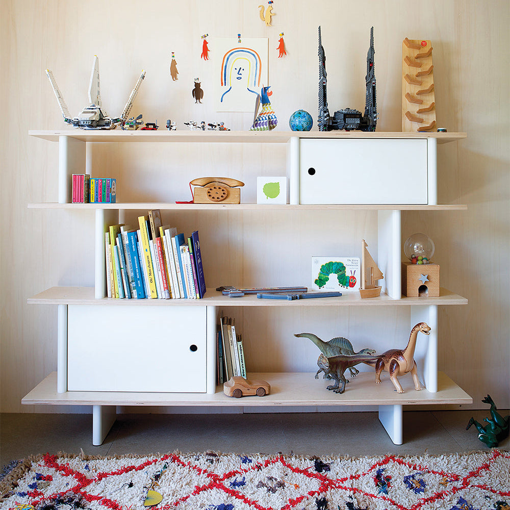 Oeuf Mini Library - White & Birch, view 8