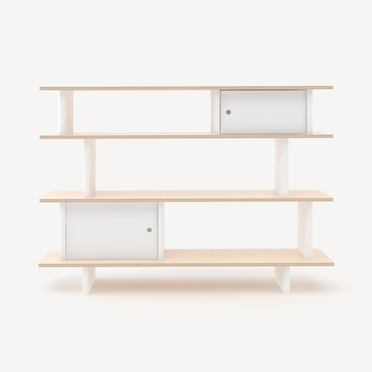 Oeuf Mini Library - White & Birch, view 2