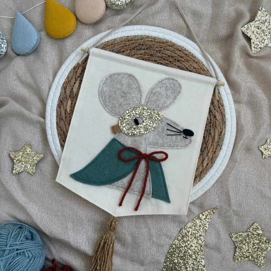 Mr Super Mouse Wall Hanging – for children, available at Learning Bugs UK