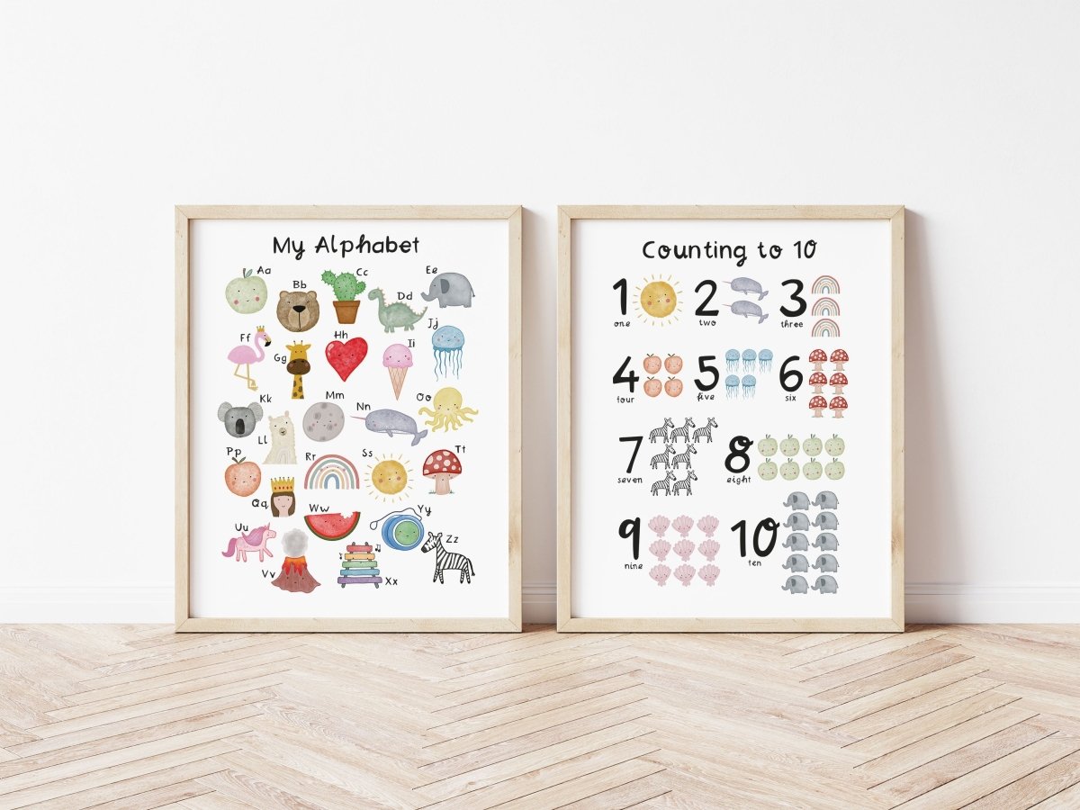 Counting to 10 Print – for children, available at Learning Bugs UK