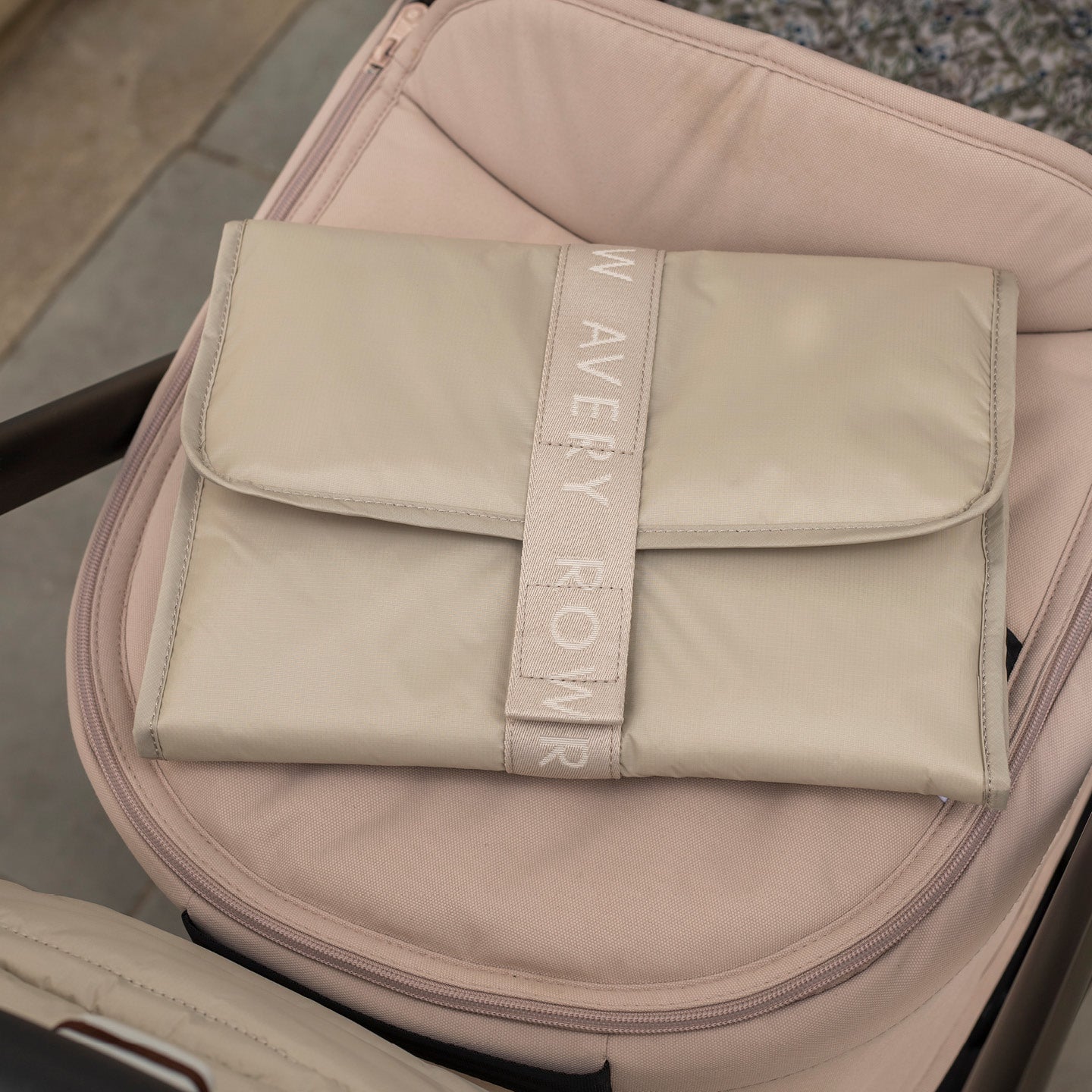 Buy Recycled Nylon Travel Baby Changing Mat - Oyster | Changing Bags & Travel Changing Mats for kids by Learning Bugs UK