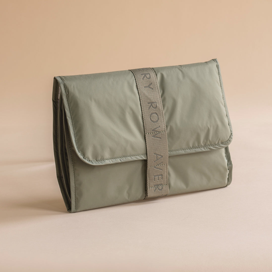 Recycled Nylon Travel Baby Changing Mat - Olive