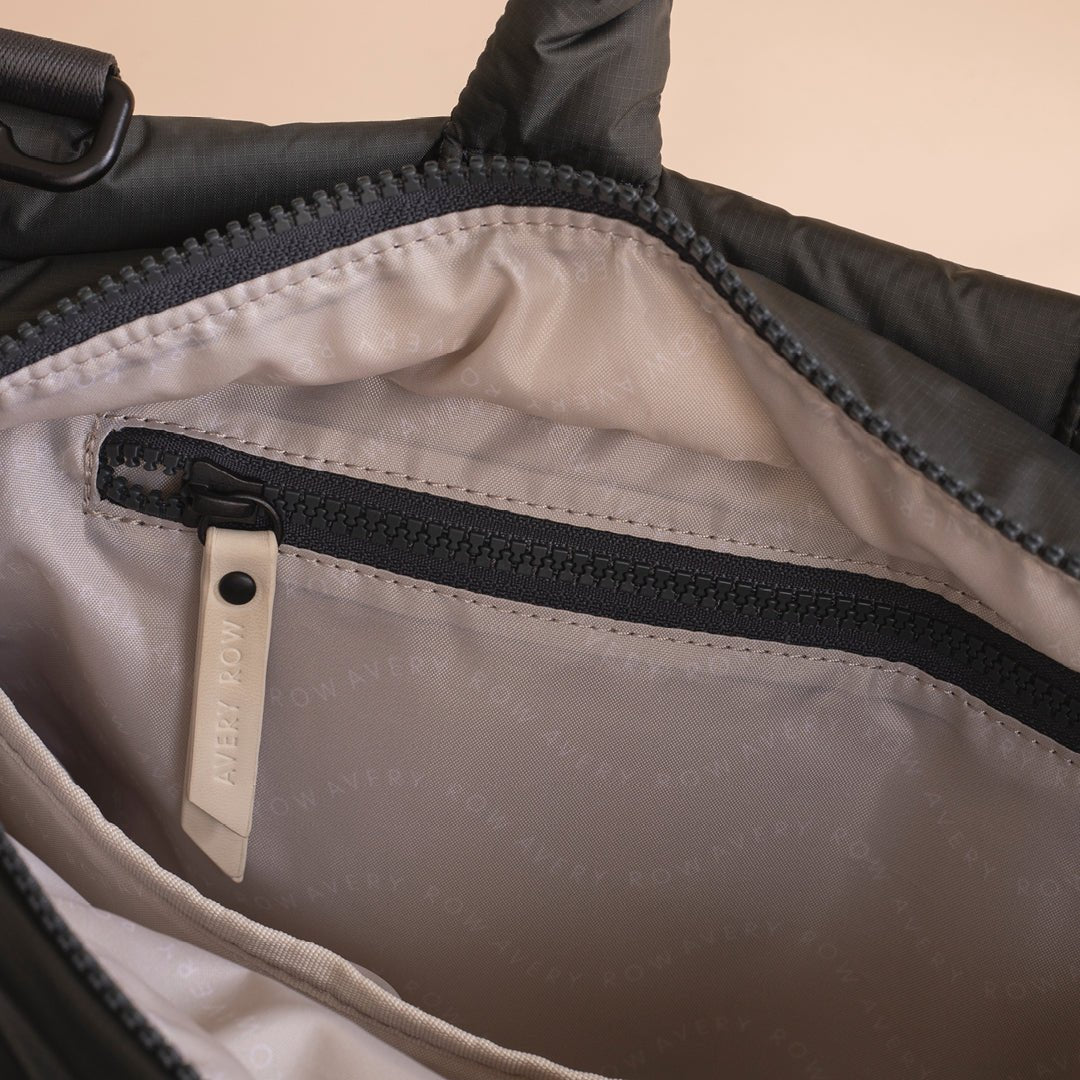 Buy Baby Changing Tote Bag - Soft Black | Changing Bags & Travel Changing Mats for kids by Learning Bugs UK