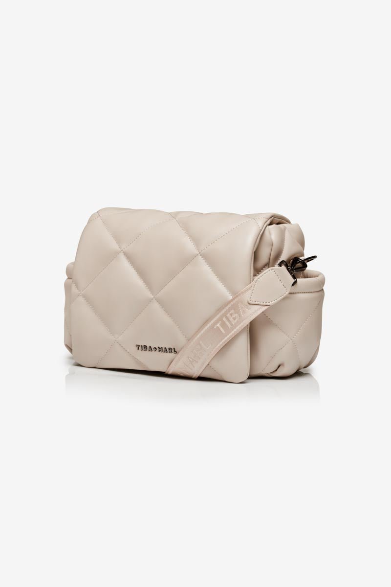 Buy Nova Eco Compact Changing Bag Oyster Quilted Faux Leather | Compact Changing Bag for kids by Learning Bugs UK