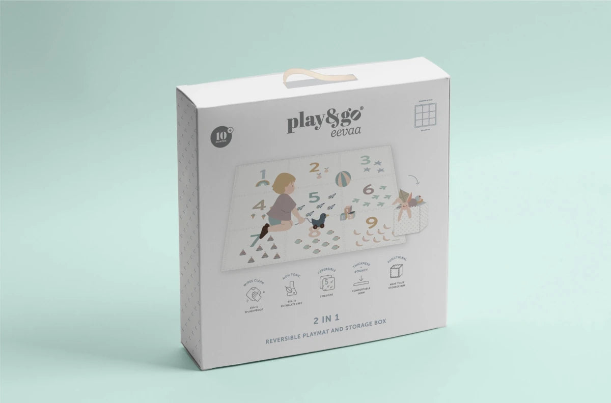 Play&Go Tiloo Foam Puzzle Tile Playmat - Alphabet or Numbers – for children, available at Learning Bugs UK