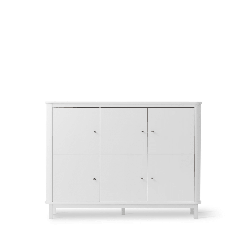 Oliver Furniture Wood Multi Cupboard 3 Doors - White