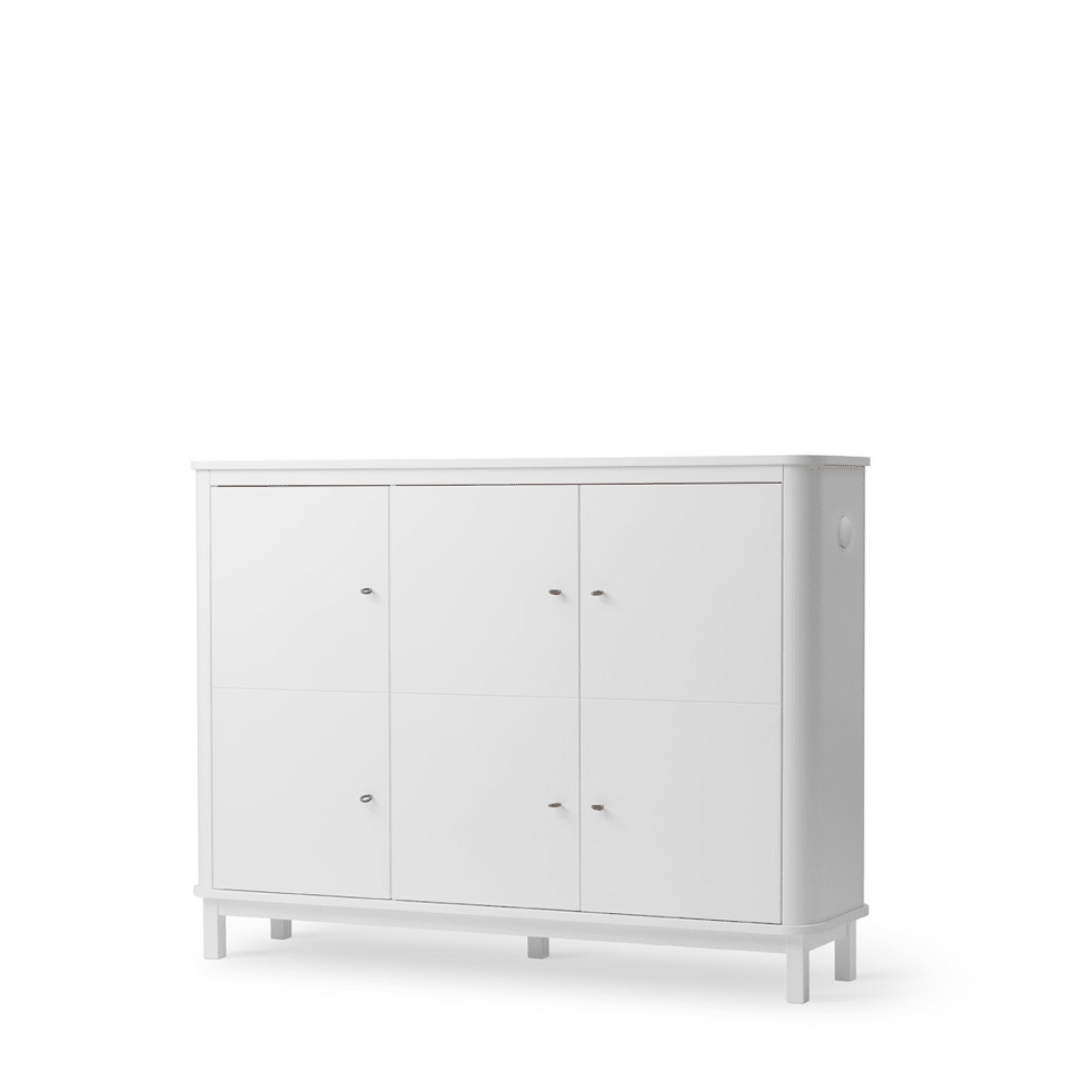 Oliver Furniture Wood Multi Cupboard 3 Doors - White, view 3