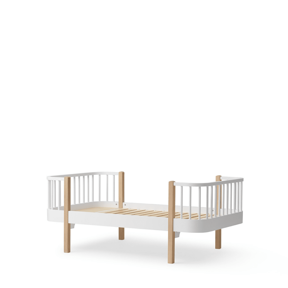 Wood Original Junior Day Bed - White/Oak – Junior Beds for children, available at Learning Bugs UK