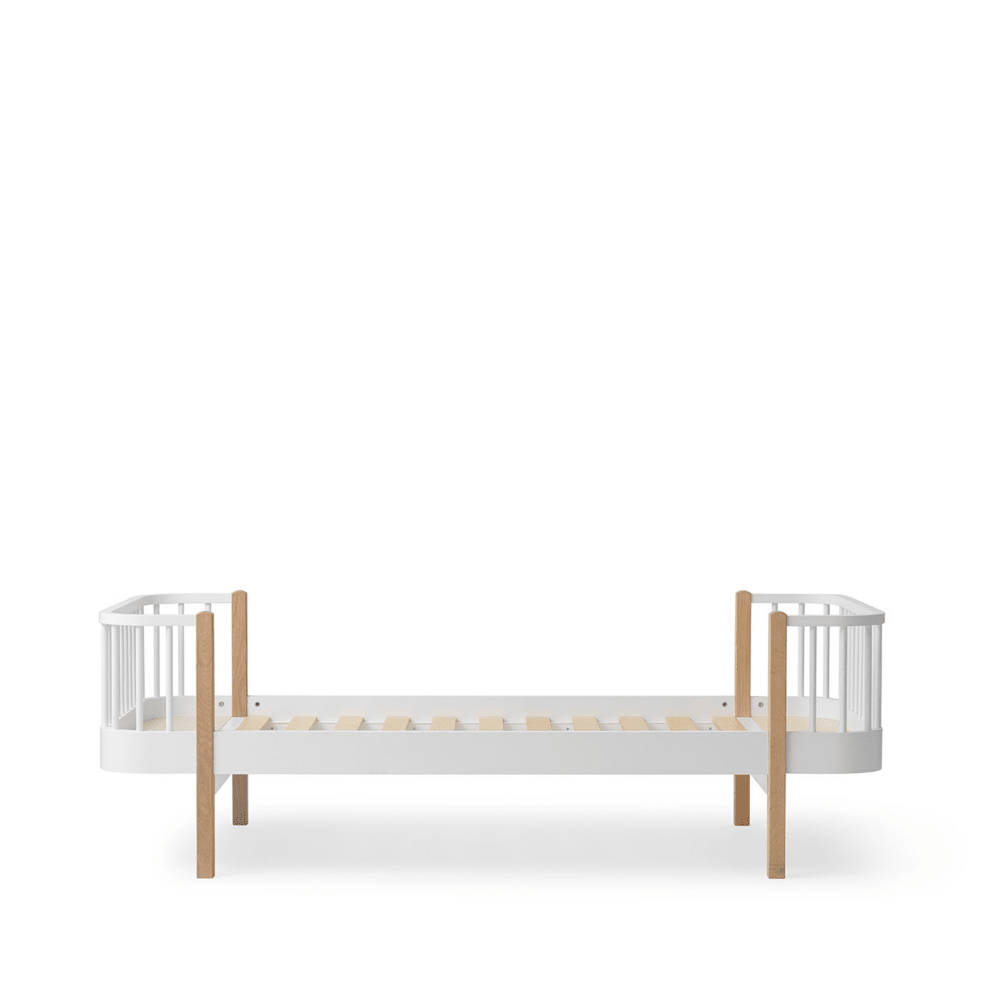 Wood Original Bed - White/Oak – Single Beds for children, available at Learning Bugs UK